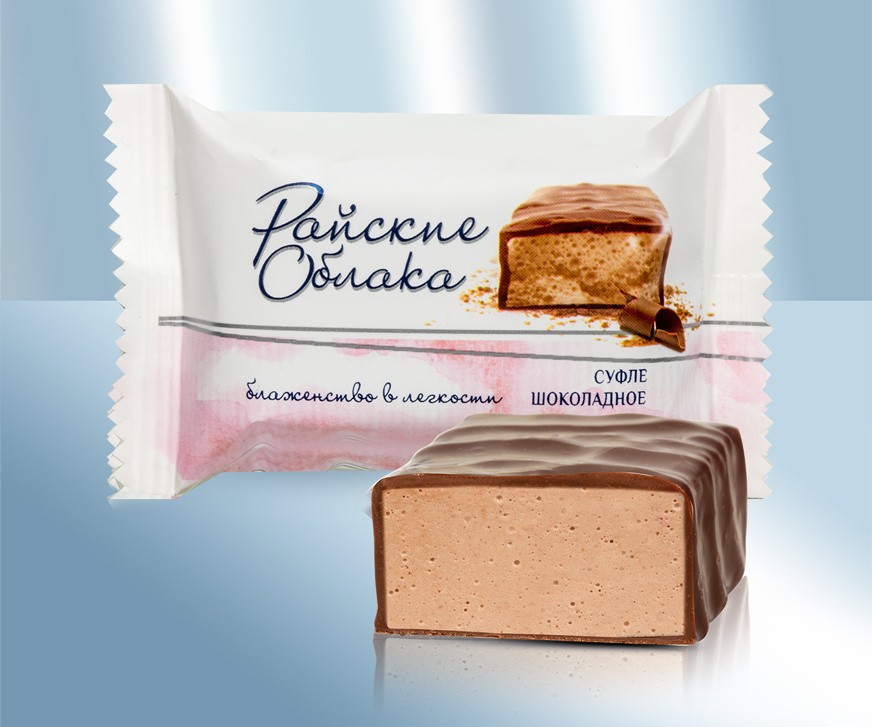 Soufflé Paradise nuvens de chocolate (fabricado em Moscou) 100 g