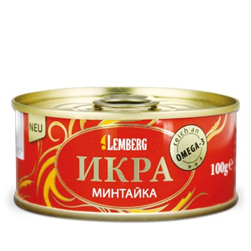 Ікорний продукт МІНТАЙКА, 100g Lemberg з соєю