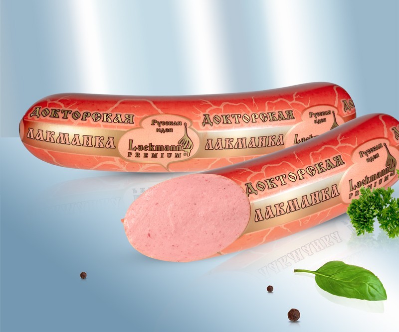 Salsicha cozida "LACKMANNka Doctor&#39;s" 750 g