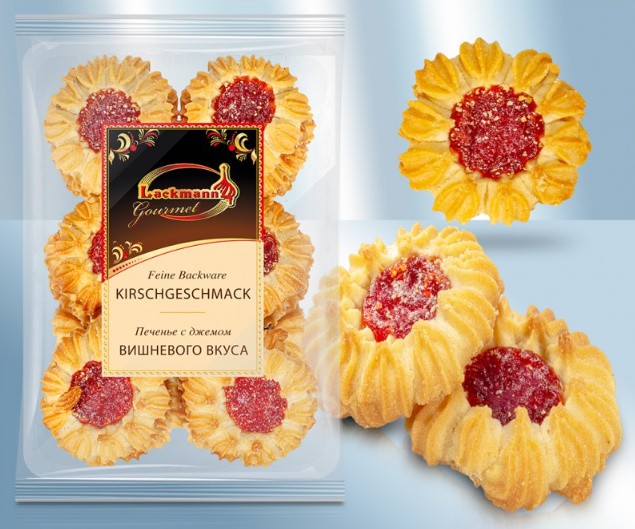 Печенье песочное "Ромашка" с вишневым вкусом 250 r