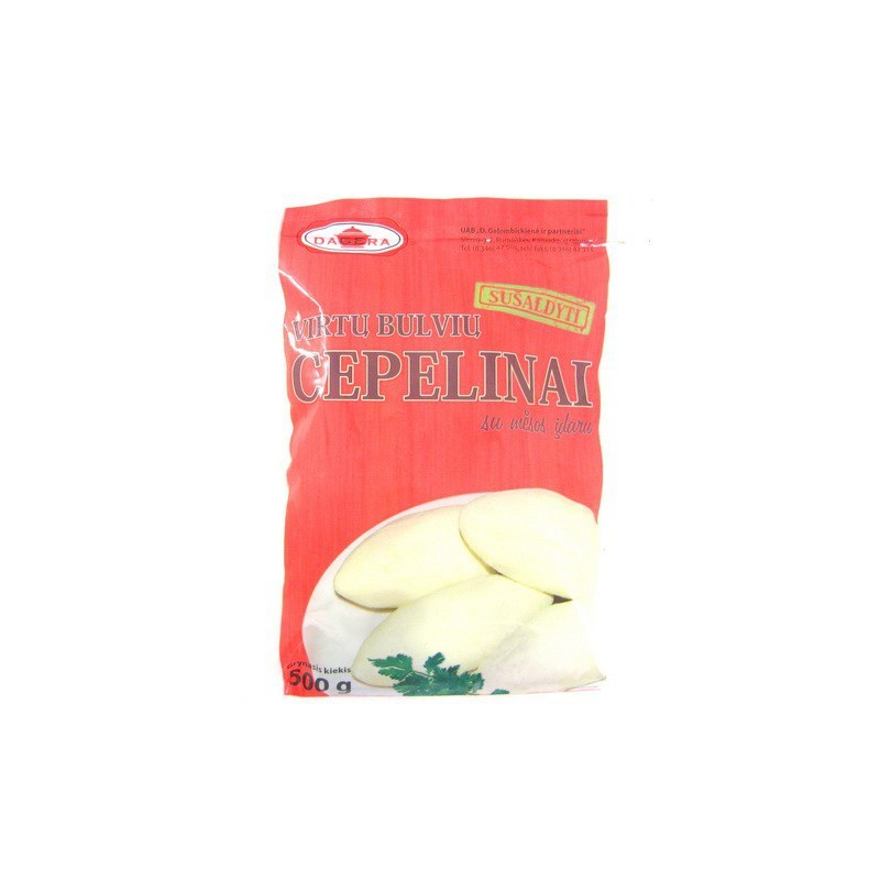 Cepelines congelados rellenos de carne 500g.