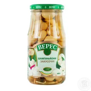 Champiñones champiñones Veres marinados Snacks 460
