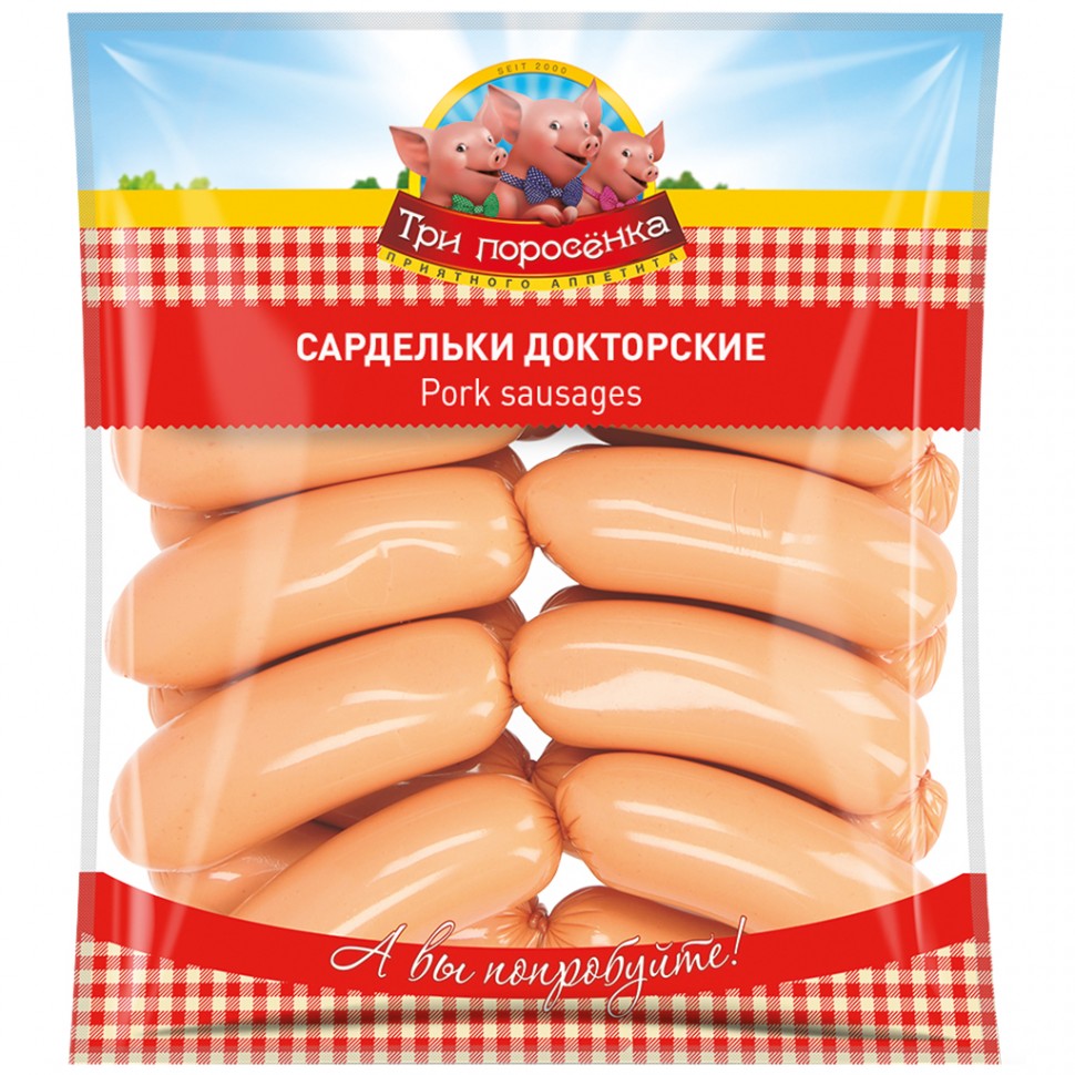 Сардельки "Докторские"  1шт 0.90г