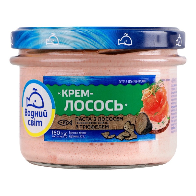 Salmón a la crema con trufa y aceite de oliva 160g