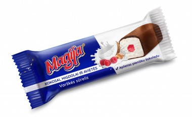 Cuajada Cuajada MÁGICA rellena de maíz, coco, almendras y frambuesas, rellena de leche. 21,1% de gra