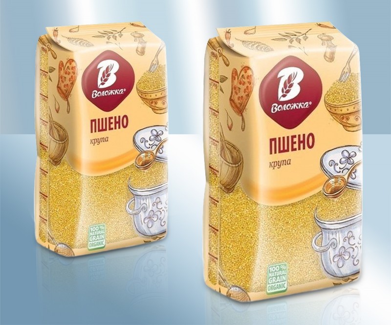 Comida russa. Painço limpo, 800 g