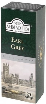 Чай чорний пакетований з добавками бергамоту "Earl Grey", 50 г, 25 пакетиків
