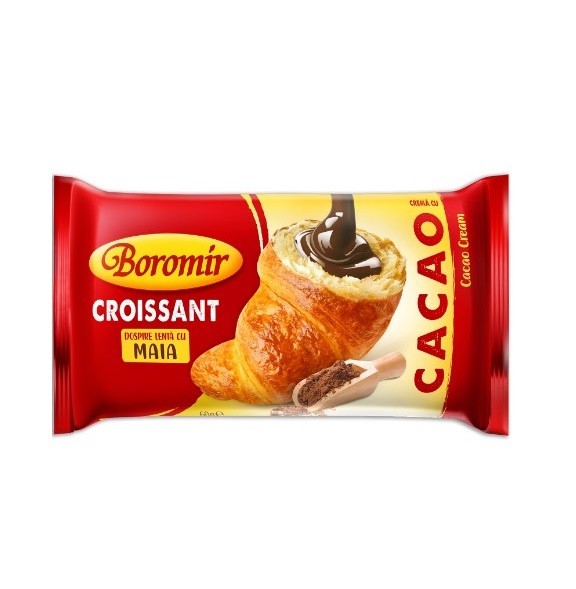 Croissant com fermento e creme de cacau Boromir 60 g