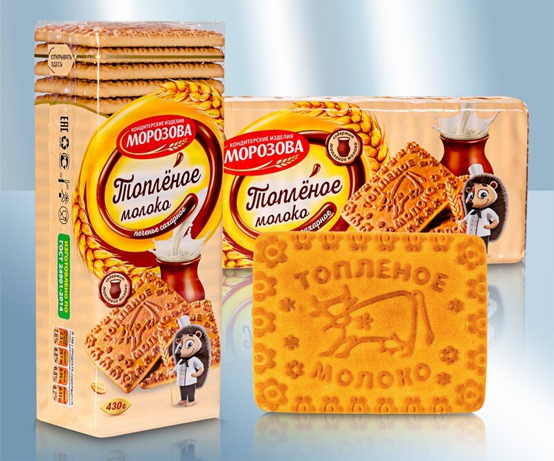 Печенье "Топленое молоко", сахарное, 430 г