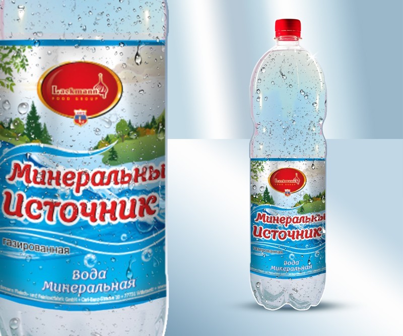 Вода минеральная газированная, 1.5 л