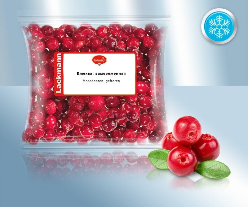 Клюква замороженная, 300 г