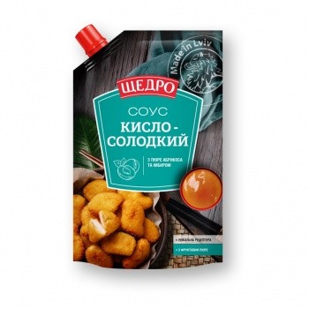 Соус ТМ ЩЕДРО Кисло-сладкий 200 г
