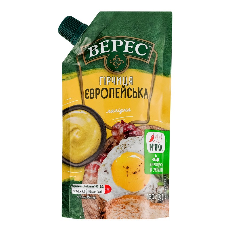 Mostaza tierna europea Veres 130g