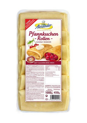 Tortitas con cerezas, 1000 g