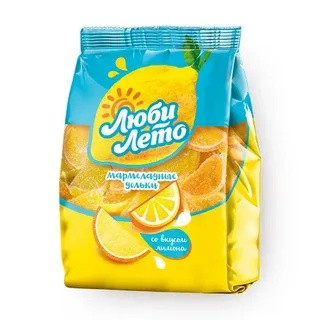Rodajas de mermelada Lubi Leto con sabor a limón 250 g