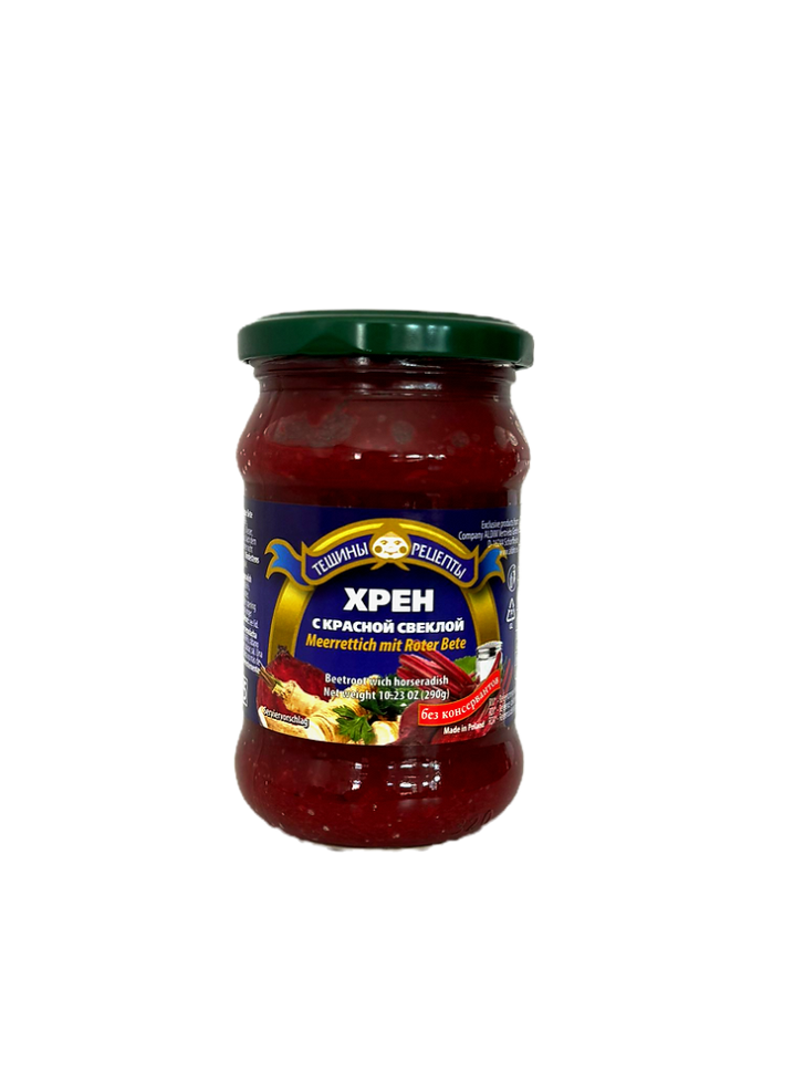 Rábano picante con remolacha roja 315 g.