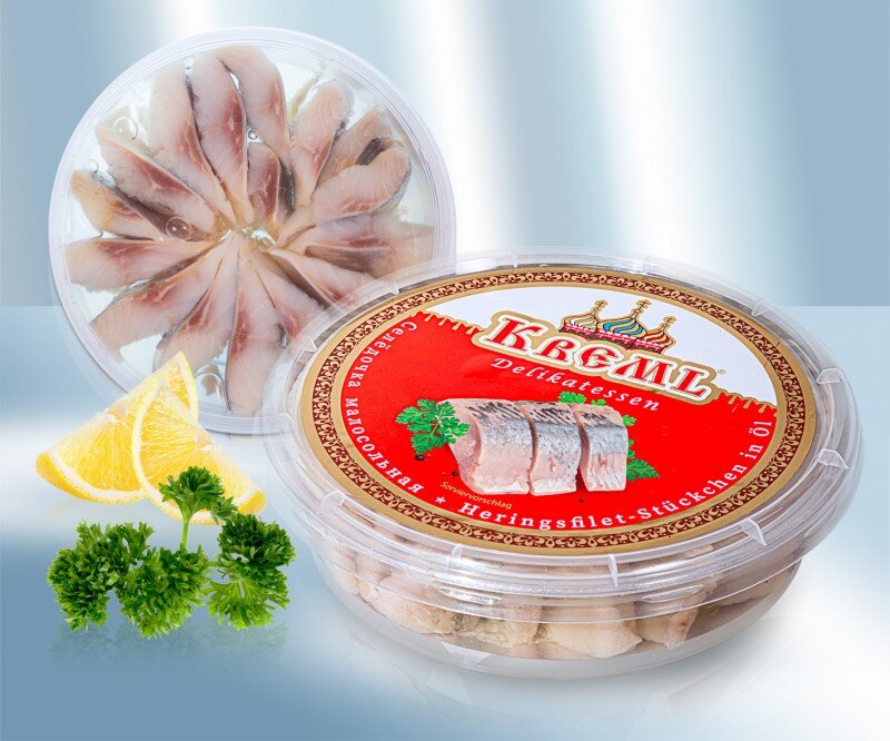 . Filetes de arenque en aceite, 210 g