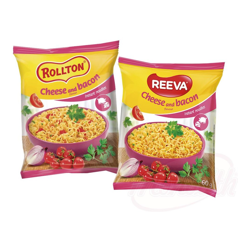 Вермишель со вкусом сыра с беконом "Reeva"60г