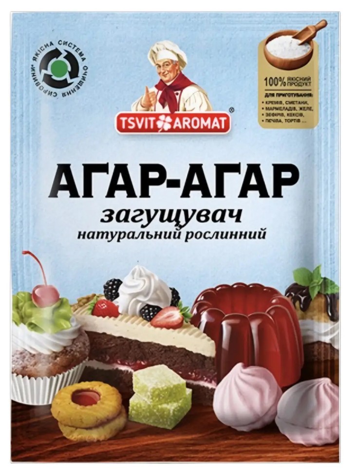 Agar-Agar Espesante 8g Tsvit Aromat