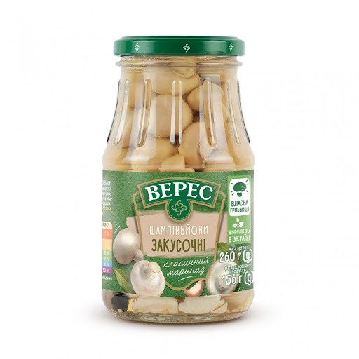 Champiñones snack s/b Veres 260 g