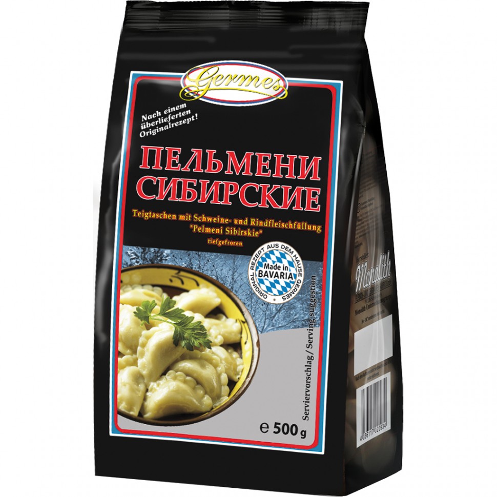 Пельмени со свино-говяжьим фаршем, 500 г