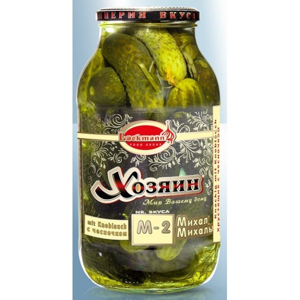 PEPINOS DE AJO CRUJIENTES M-2, 1850 ML