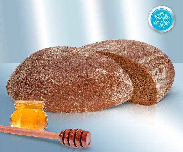 Pan de centeno Pokrovsky con sabor a miel, producto semiacabado original 90%