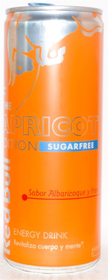 Red Bull sabor albaricoque y fresa 250 ml