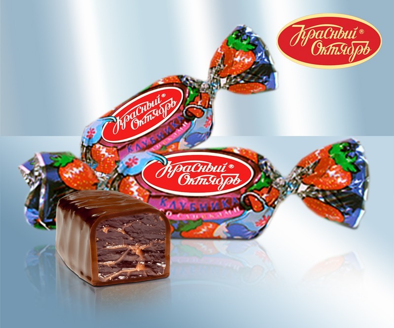 Bombones cubiertos de chocolate de gelatina con sabor a fresa y nata, 100 g