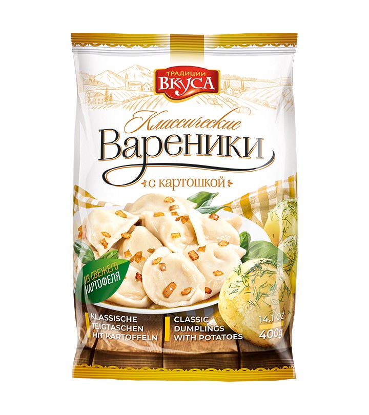 Вареники з картоплею Класичні 400г