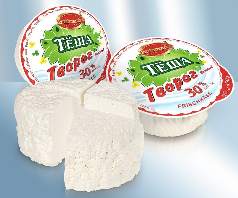 Requeson Lackmann "Teshcha" 30 % grasa, 450 g