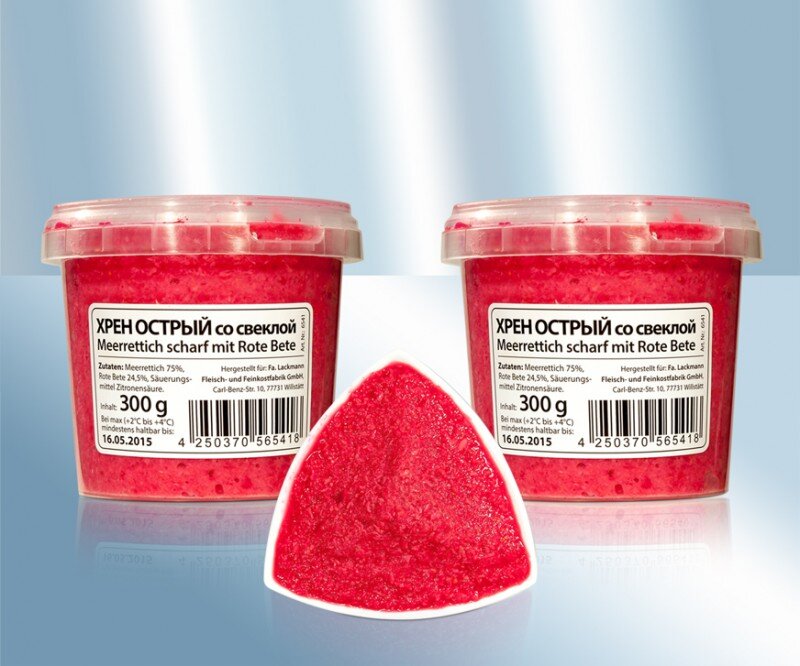 . Rabano picante con remolacha, 300 g