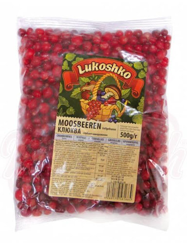 Bayas rojas del norte congeladas, 500 g