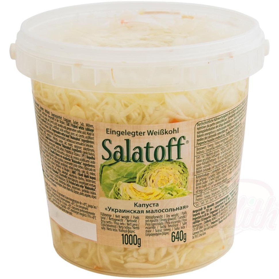 Repolho ucraniano levemente salgado 640 g