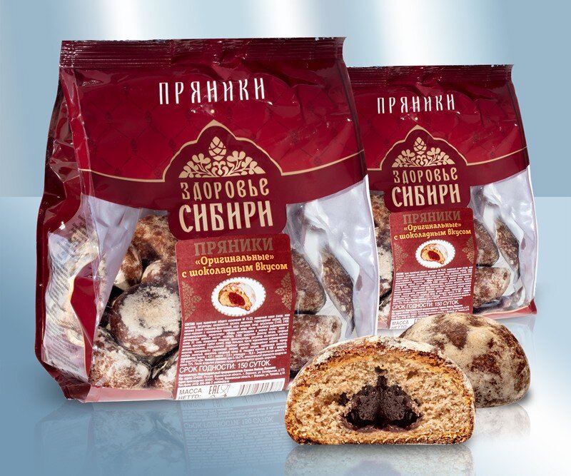 Пряники "Lackmann" із шоколадною начинкою, 380 г