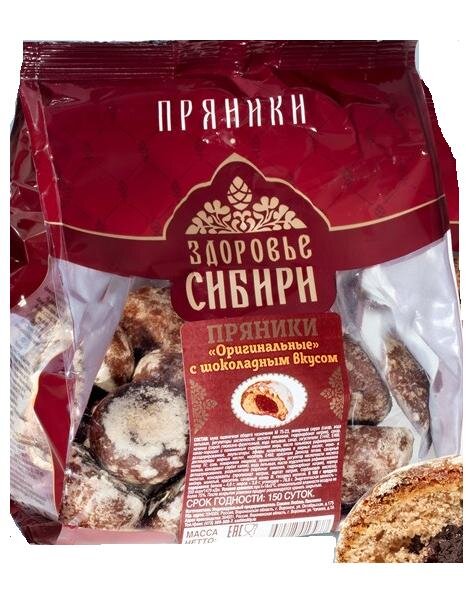 Пряники "Lackmann" із шоколадною начинкою, 380 г