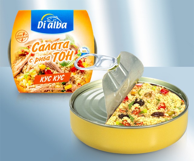 Салат з тунцем і кускус160г