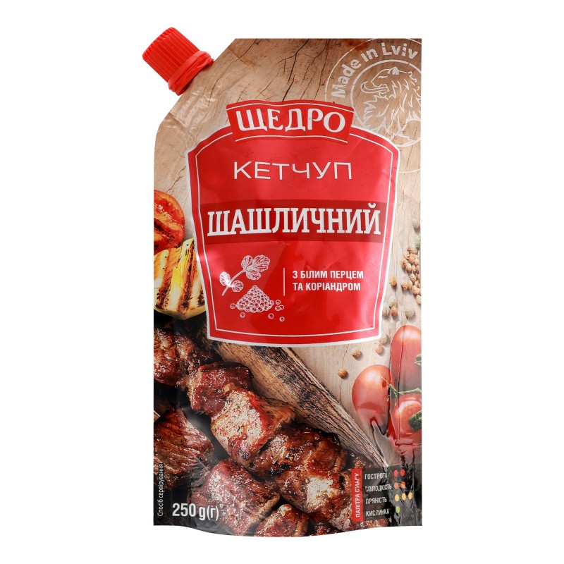 Кетчуп Щедро шашличний 250 г 