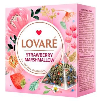 Чай зеленый Lovare Strawberry Marshmallow 2г*15шт