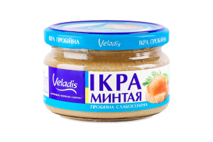 Икра минтая пробойная, слабосоленая, 180 г