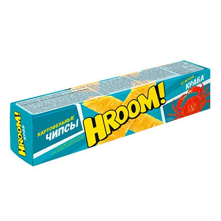 Batatas fritas HROOM, sabor caranguejo, 50 g 