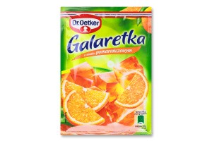 Gelatina con sabor a naranja Galaretka Dr.Oetker m/u 72g
