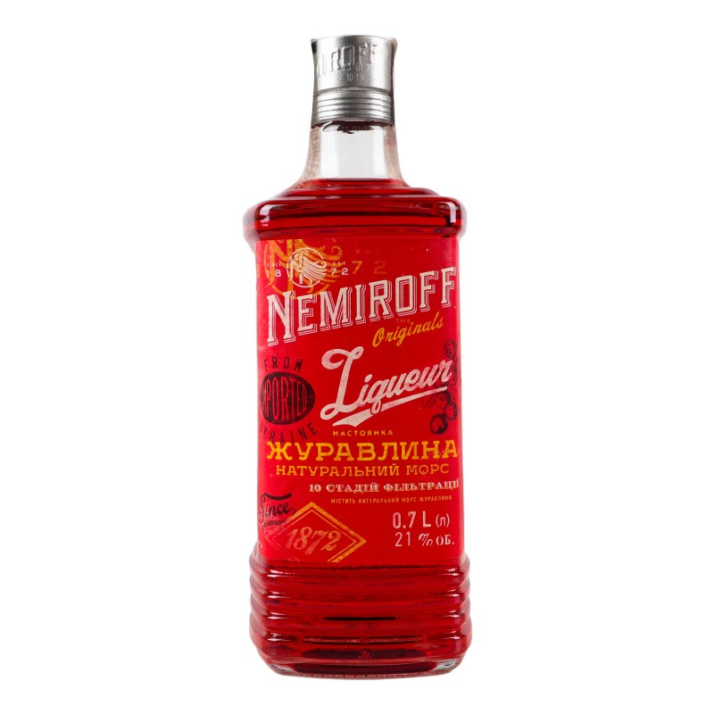 Tintura 0,7 l 21% Arándano Nemiroff botella