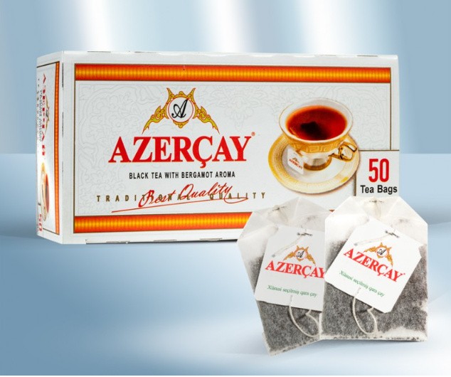 Chá aromatizado com bergamota em saquinhos, embalado individualmente, 50x2g