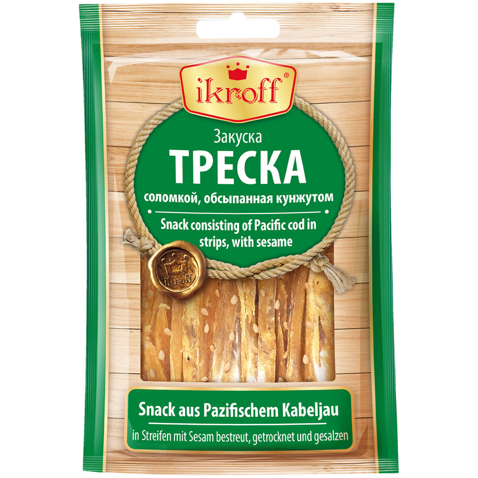 Сушена тріска з кунжутом, 36 г