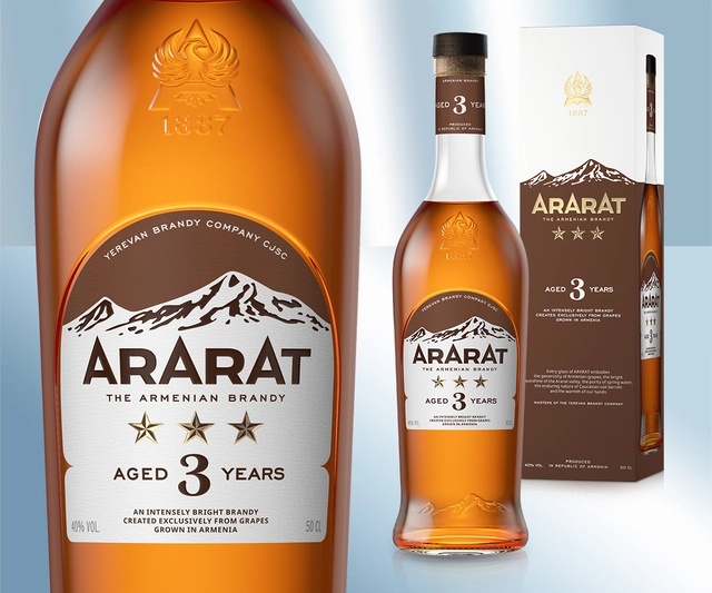Бренди Арарат 3 года 0,5л