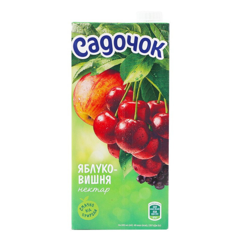 Néctar "Sadochok" Manzana-Cereza 950 ml