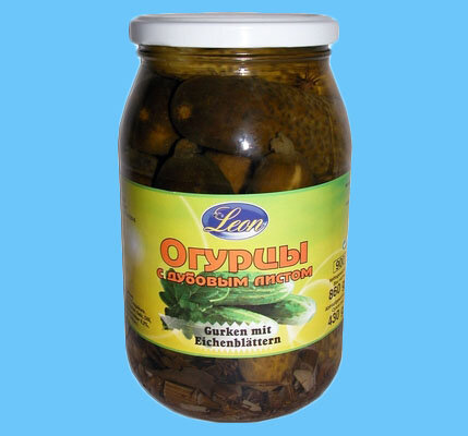 Огірки з дубовим листом, 860 г