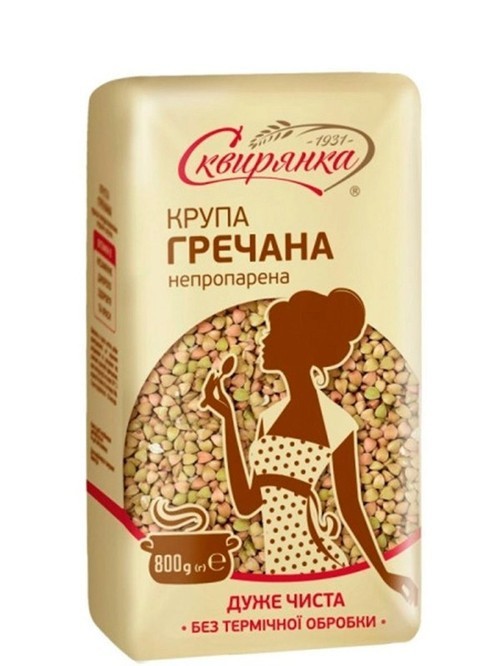 Крупа гречана Сквирянка непропарена 800г