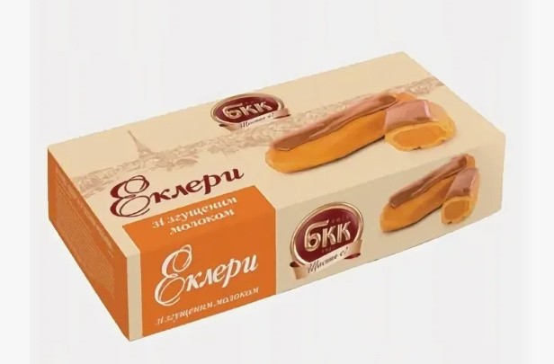 Еклери зі згущеним молоком, заморожені, 360 г